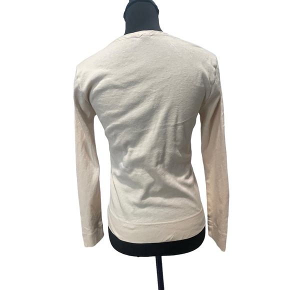 J. Crew. Sz Small. 100% cotton cardigan. Silk/cotton blend ruffles - Picture 8 of 14